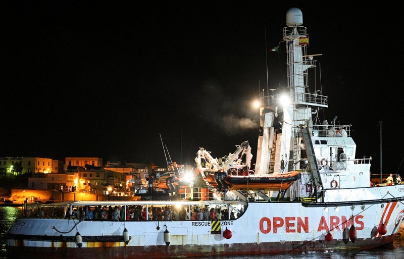 El barco de rescate español 'Open Arms'