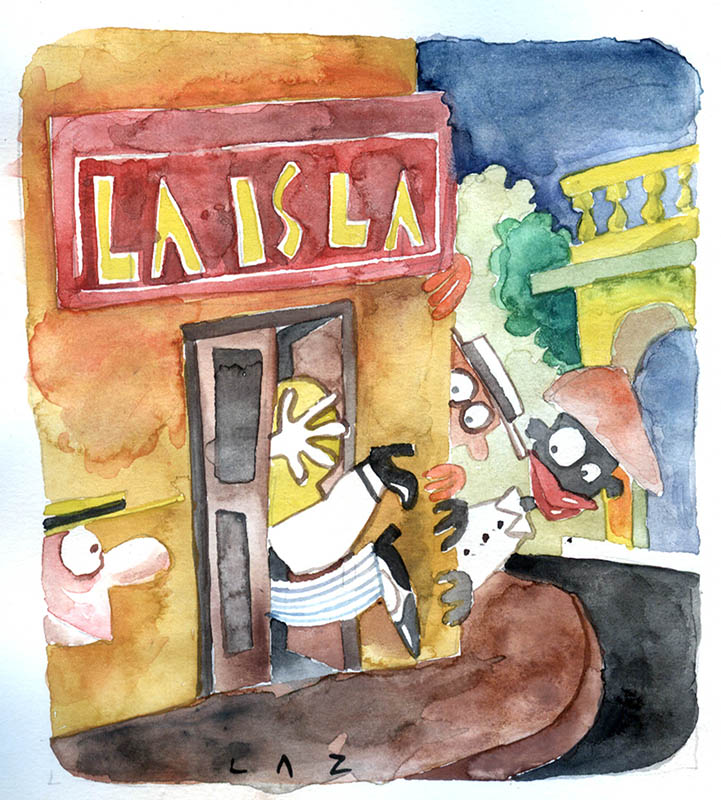 El café-retaurante La Isla