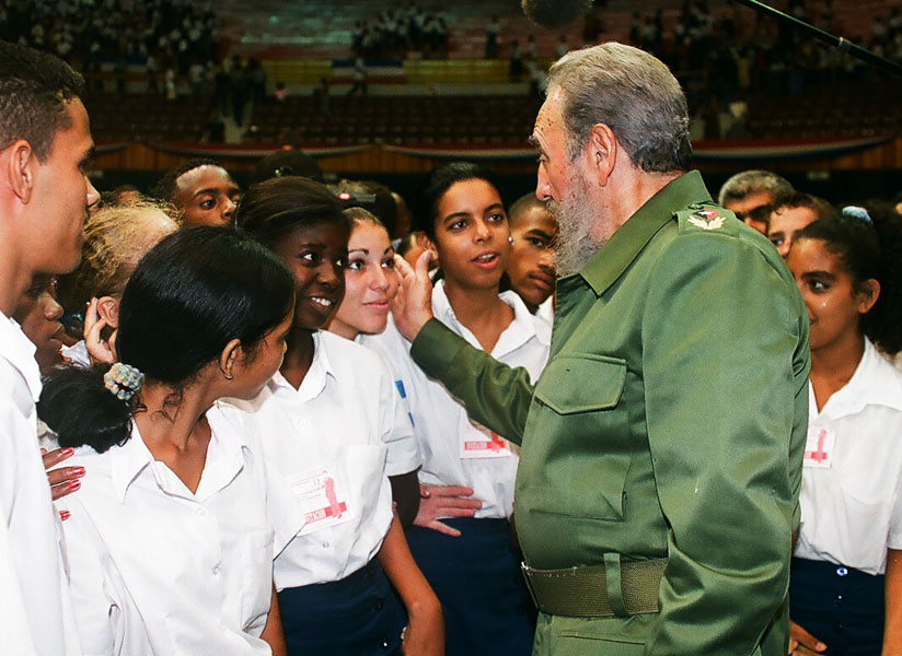 Fidel y los Jóvenes