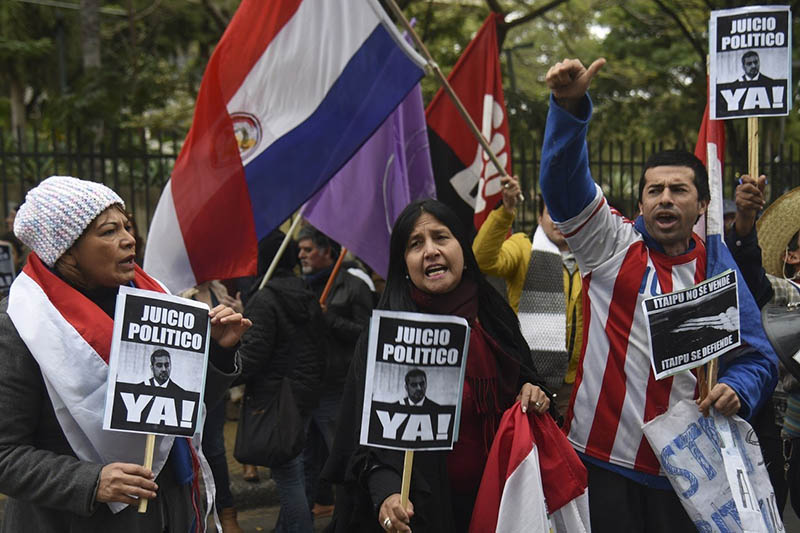 Manifestaciones contra Mario Abdo Benítez