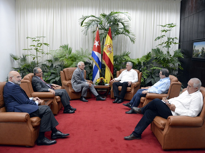 Recibió Díaz-Canel al Ministro de Asuntos Exteriores de España