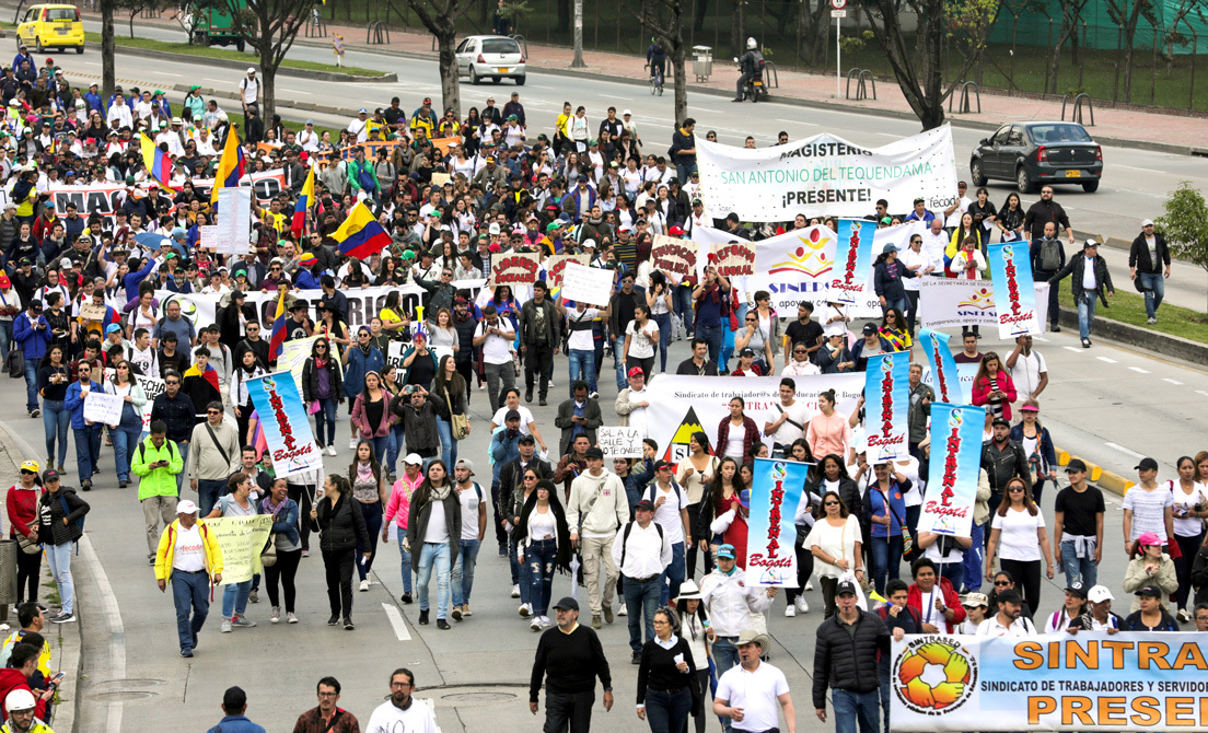 Nueva jornada de paro nacional en colombia