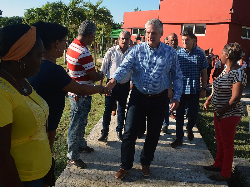 Visita del mandatario cubano a Guantánamo