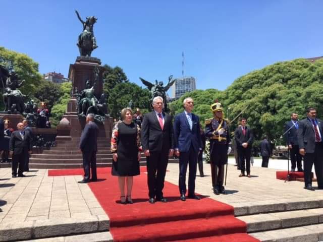 El presidente cubano Díaz-Canel en la Plaza General San Martín