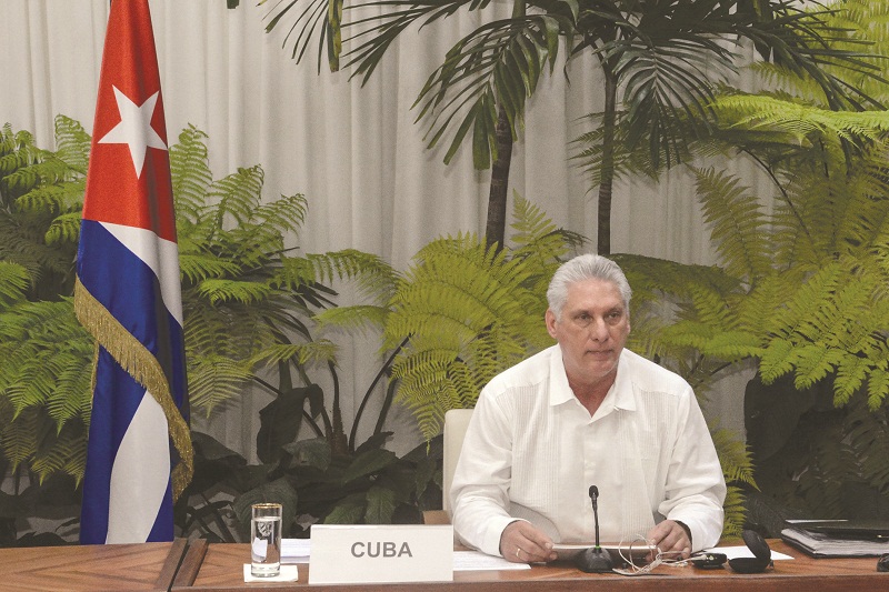 Presidente cubano Miguel Díaz-Canel Bermúdez