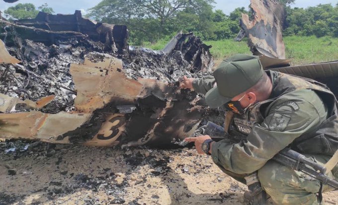 Avioneta derribada en venezuela