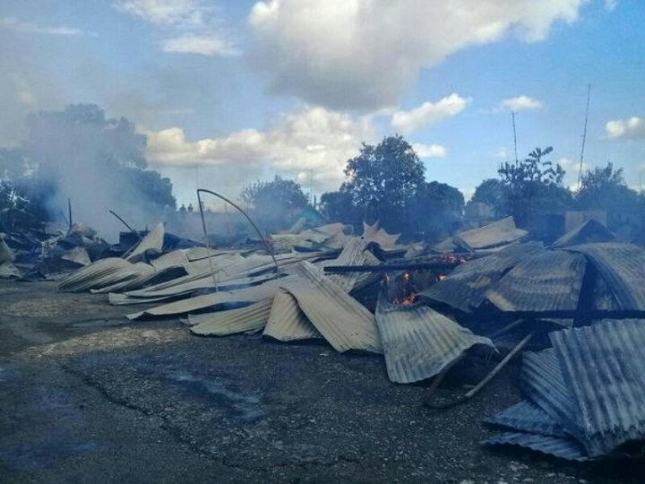 Incendio en localidad de Santiago de Cuba