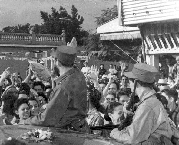Entrada de Fidel a la ciudad de Pinar del Río en 1959
