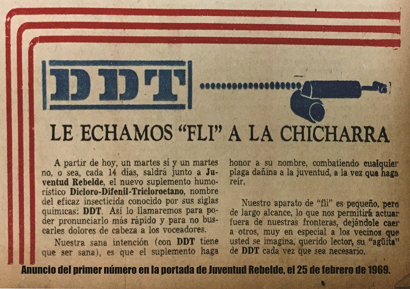 Anuncio de la salida del primer dedeté.