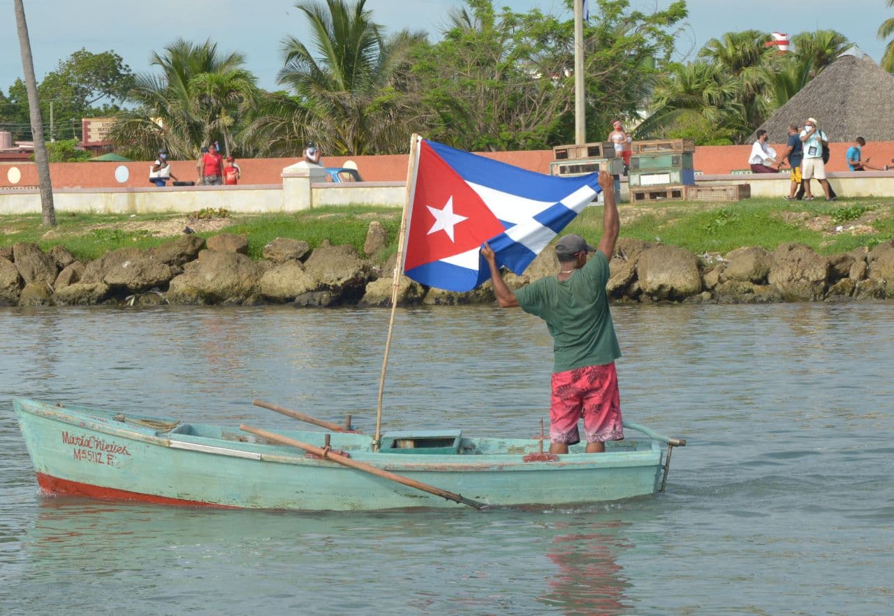 Regata desde Matanzas envía al mundo un mensaje de rechazo y condena a la política hostil de bloqueo