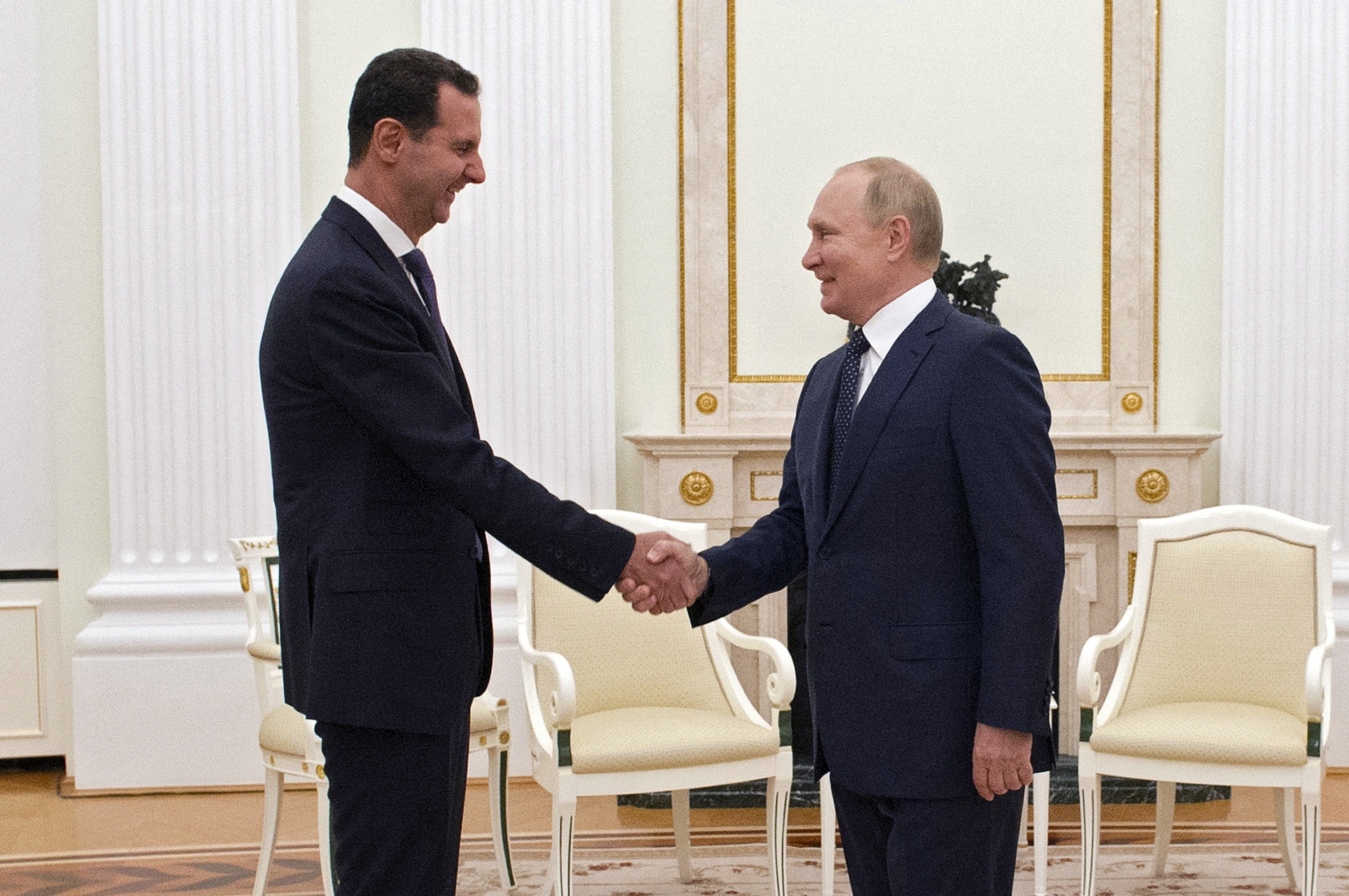 Encuentro de Bashar al-Assad y Vladimir Putin