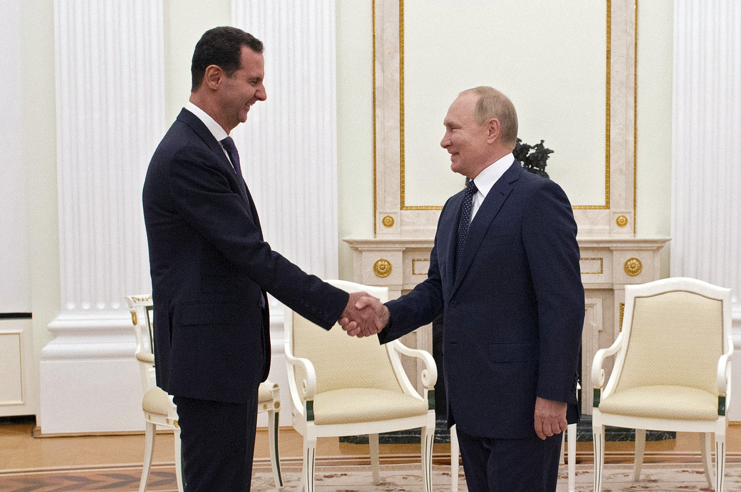 Bashar el Assad y Vladimir Putin