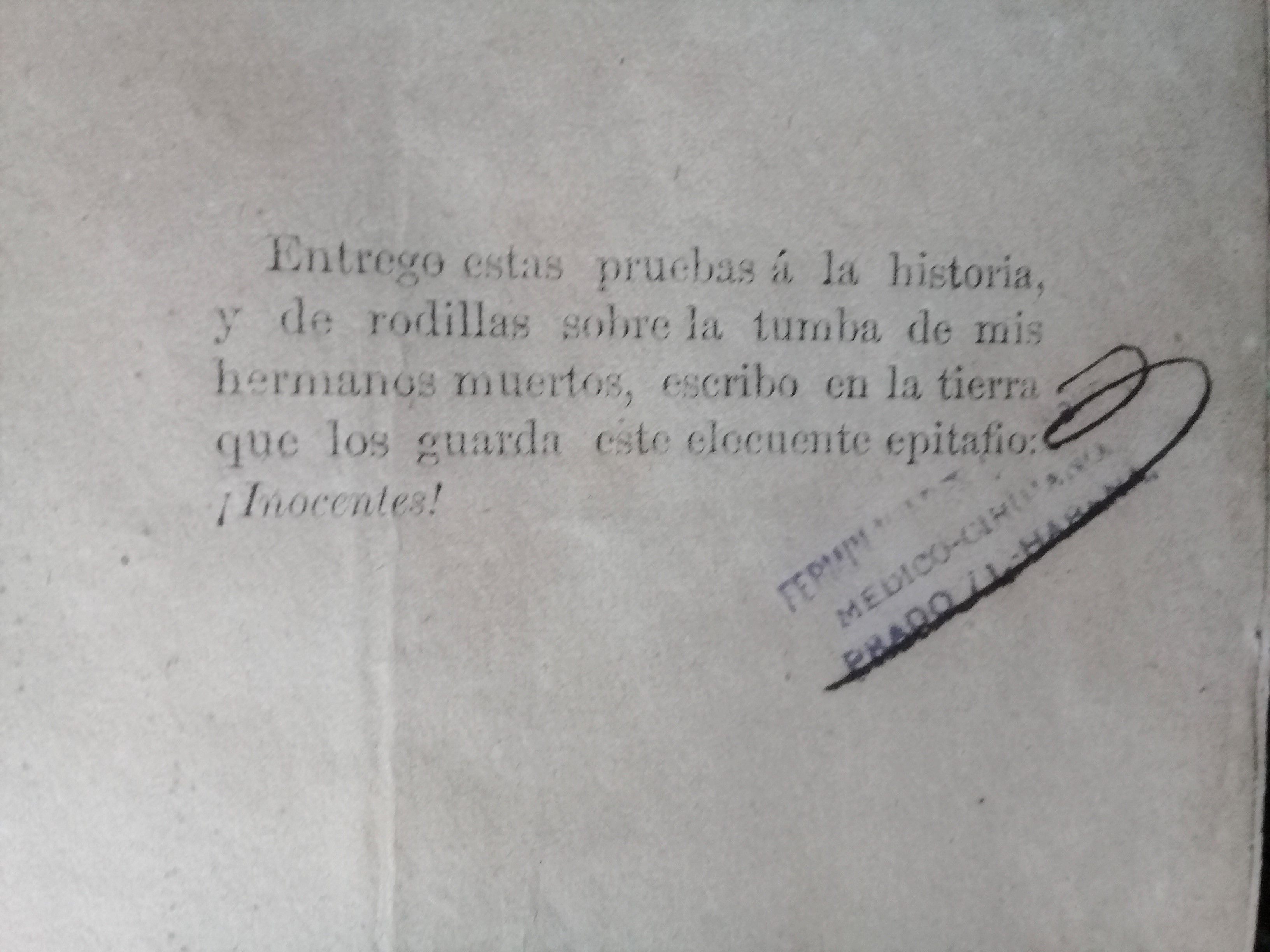 Libro firmado por Fermín Valdés Domínguez