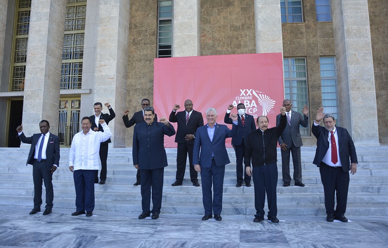 Foto oficial  de la 20ma. Cumbre del ALBA