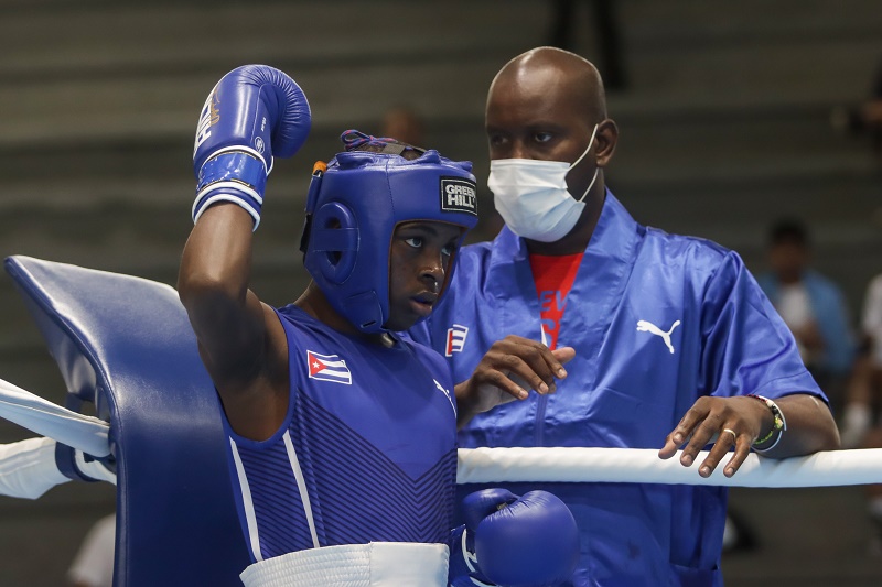 El boxeador cubano Ewart Marín