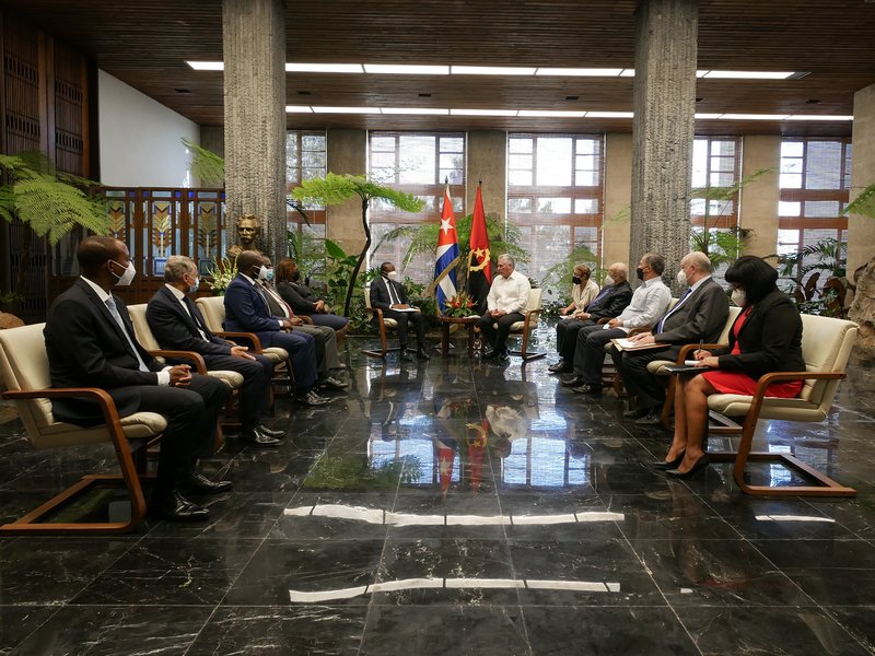 Recibió Díaz-Canel al Ministro de Estado de Angola