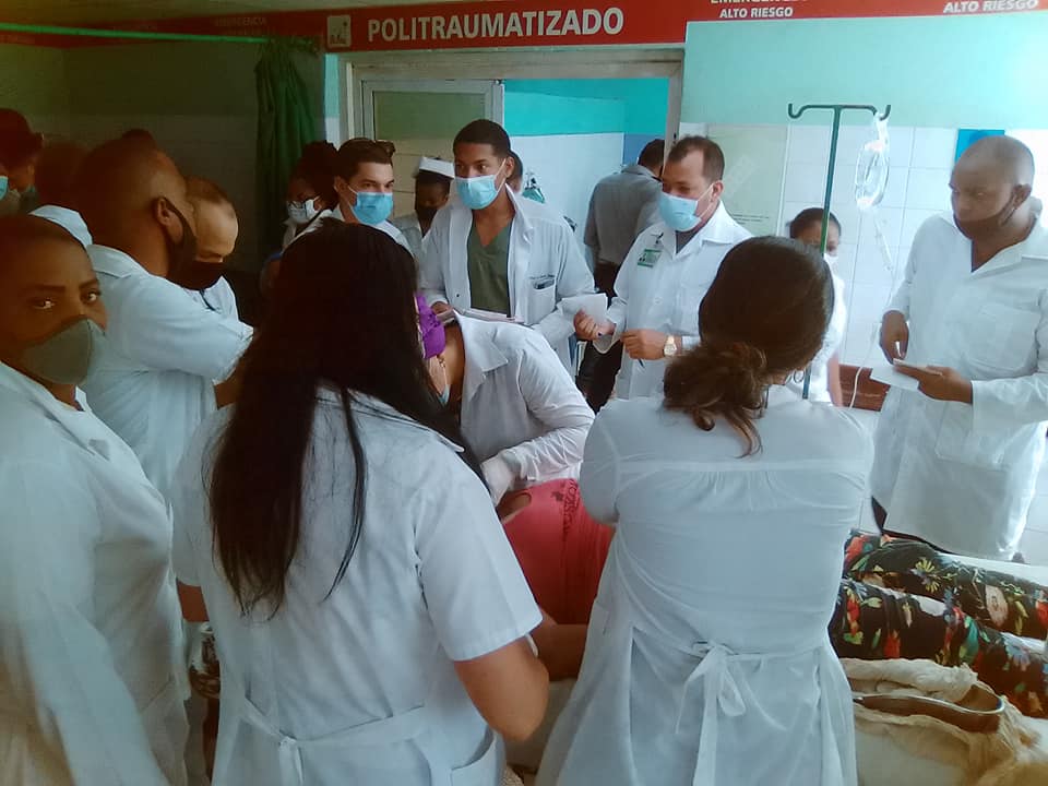 Accidente de tránsito masivo en Santiago de Cuba