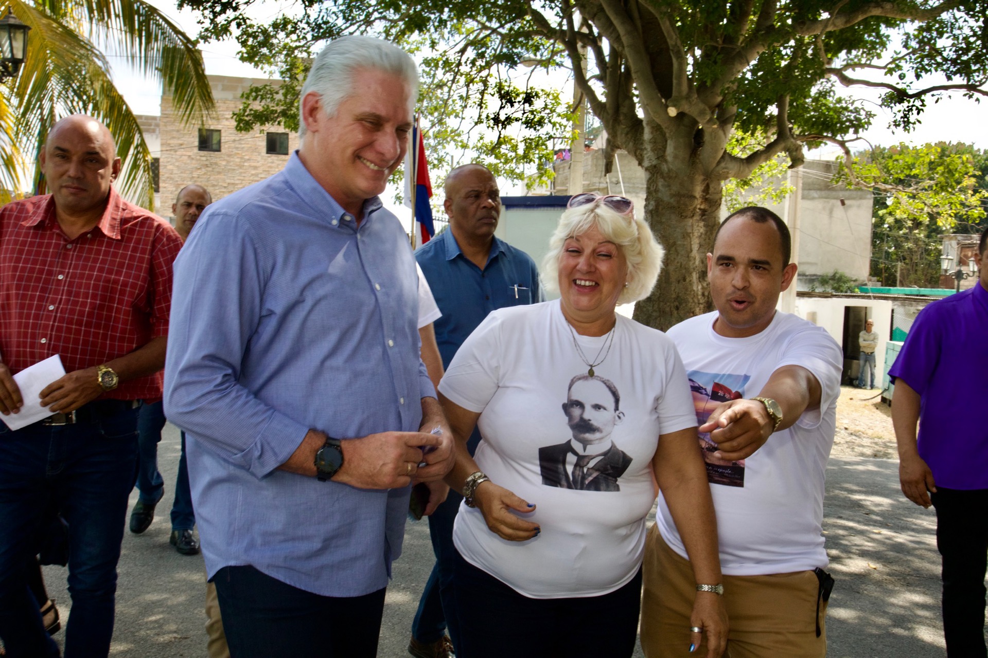 Encuentros del Presidente Miguel Díaz-Canel y otros candidatos a la Asamblea Nacional con diversos sectores en Santa Clara