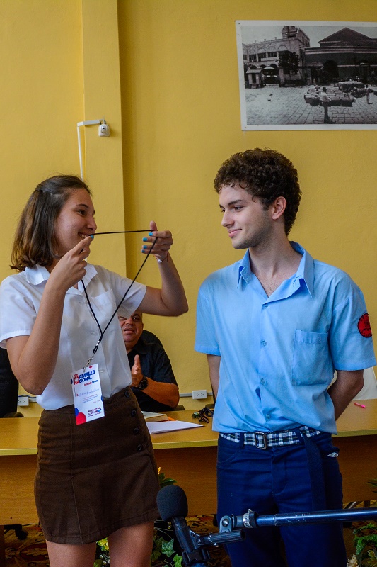 Es un honor representar a mis compañeros de aula en la cita nacional, dijo el estudiante Guillermo Gabriel.