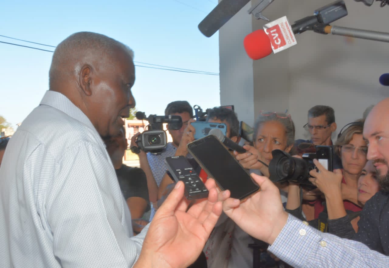 Presidente de la Asamblea Nacional del Poder Popular, esta mañana de elecciones