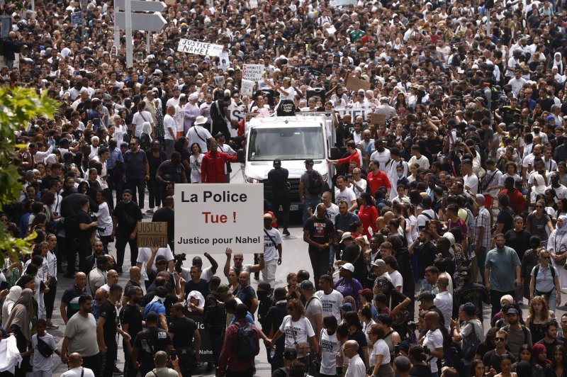 Marcha en Nanterre