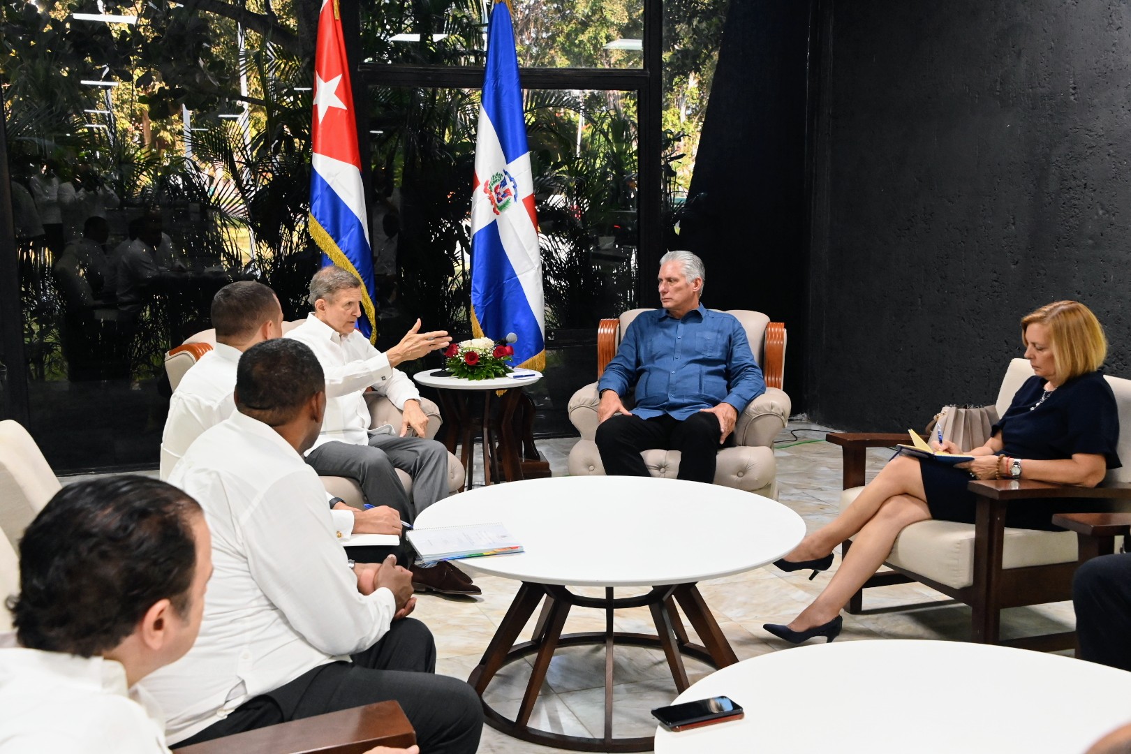  Presidente de la República, Miguel Díaz-Canel Bermúdez, y Canciller de República Dominicana, Roberto Álvarez Gil