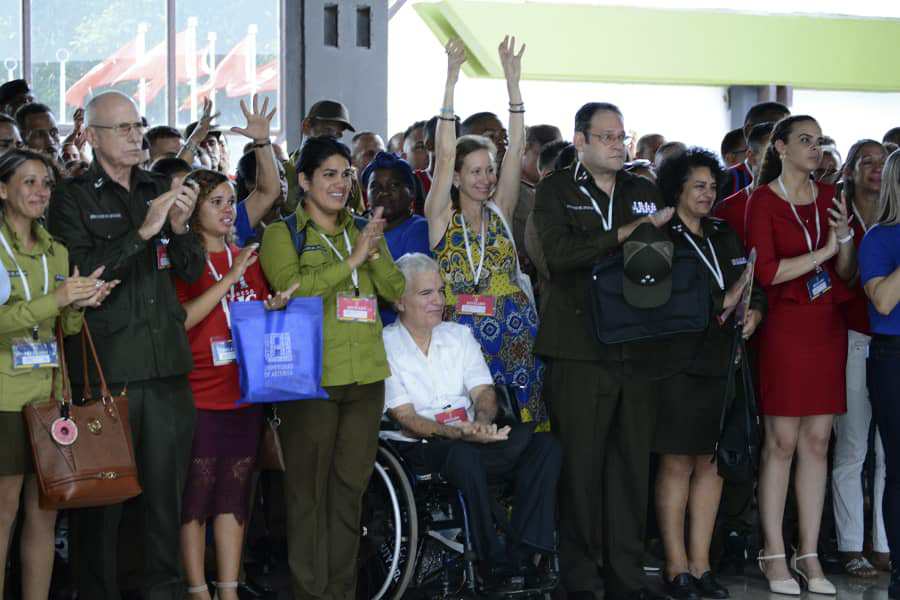Denuncia pública de los delegados en contra del bloqueo económico, comercial y financiero impuesto por Estados Unidos contra Cuba