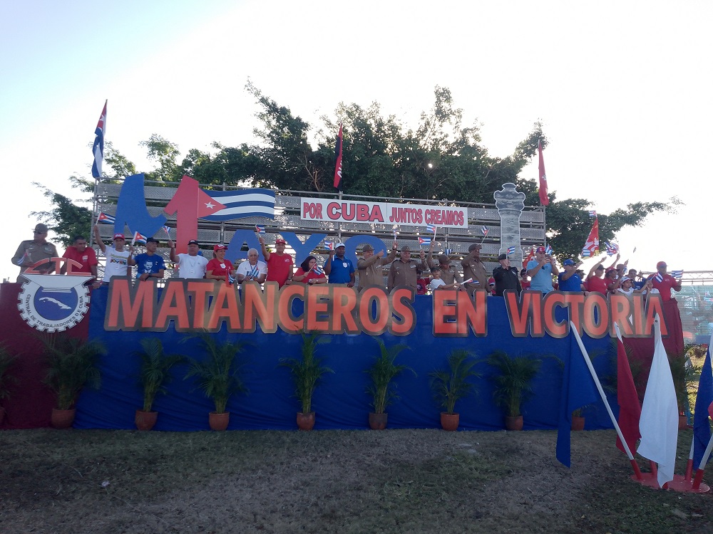 Desfile del Primero de Mayo en Matanzas