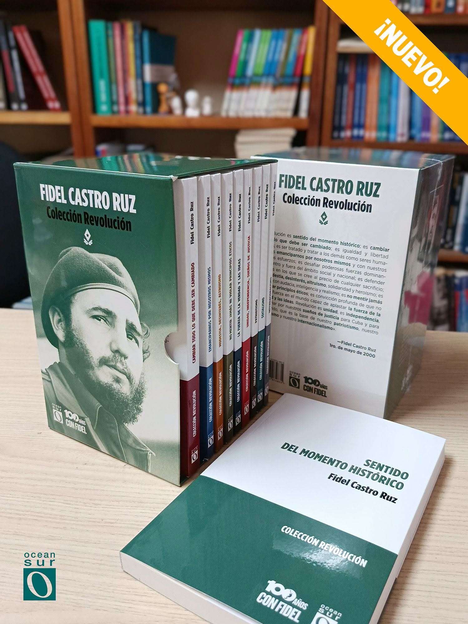 La obra Colección Revolución analiza en diez tomos las ideas puntuales del concepto de Revolución, pronunciado por Fidel el 1ro. de mayo de 2000.