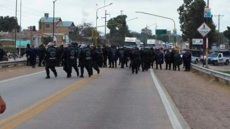 Polcías en el puente de San Lorenzo