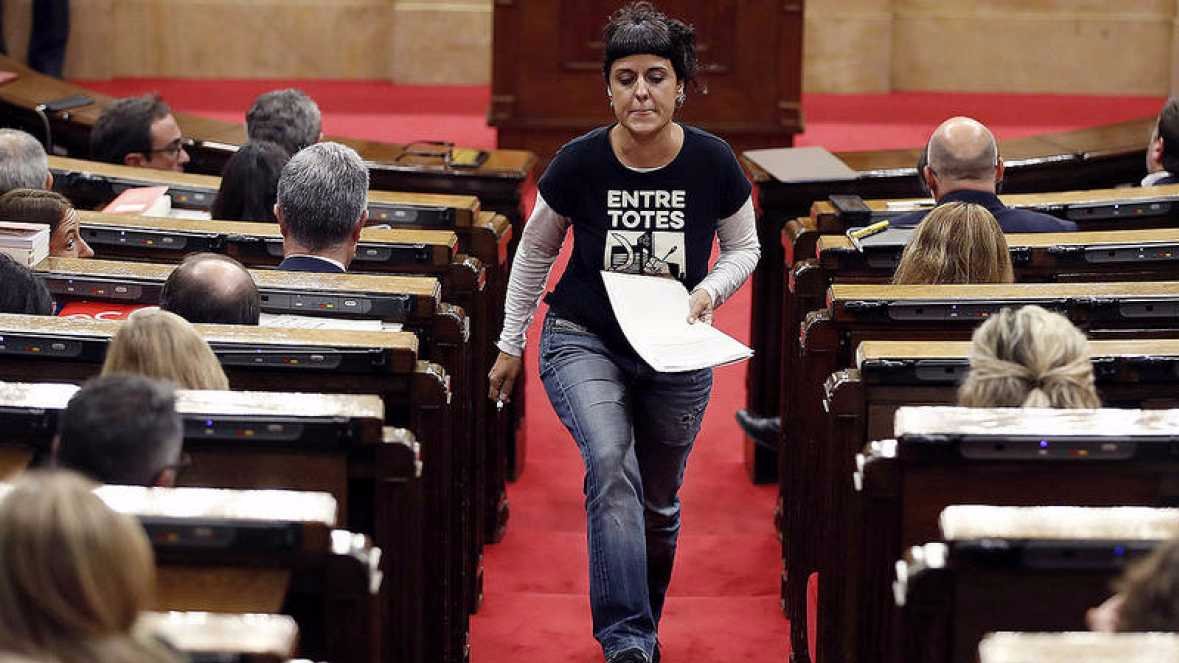 La diputada de la CUP, Anna Gabriel