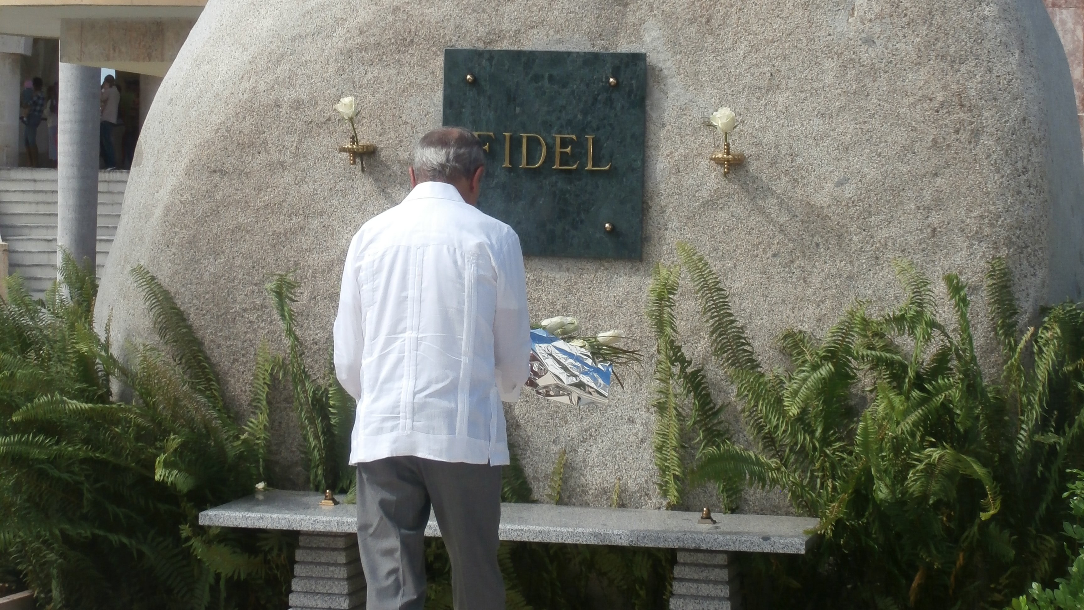 Para Fidel, flores blancas de Oscar López Rivera.