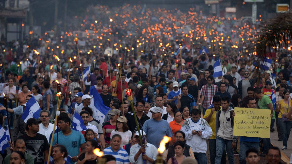 Movilización nacional en Honduras