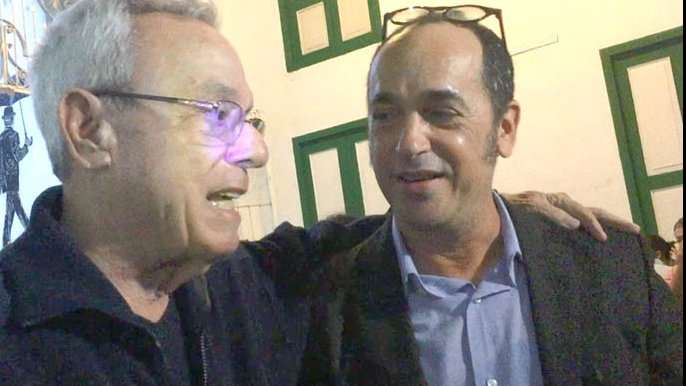 Eusebio Leal, junto a Abela