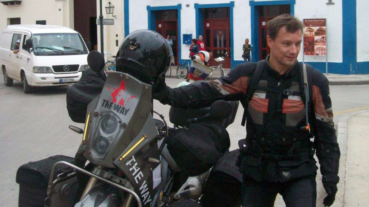 El momotorista ruso, Oleg Jaritónov