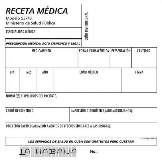 Entra en circulación nuevo modelo de recetas médicas