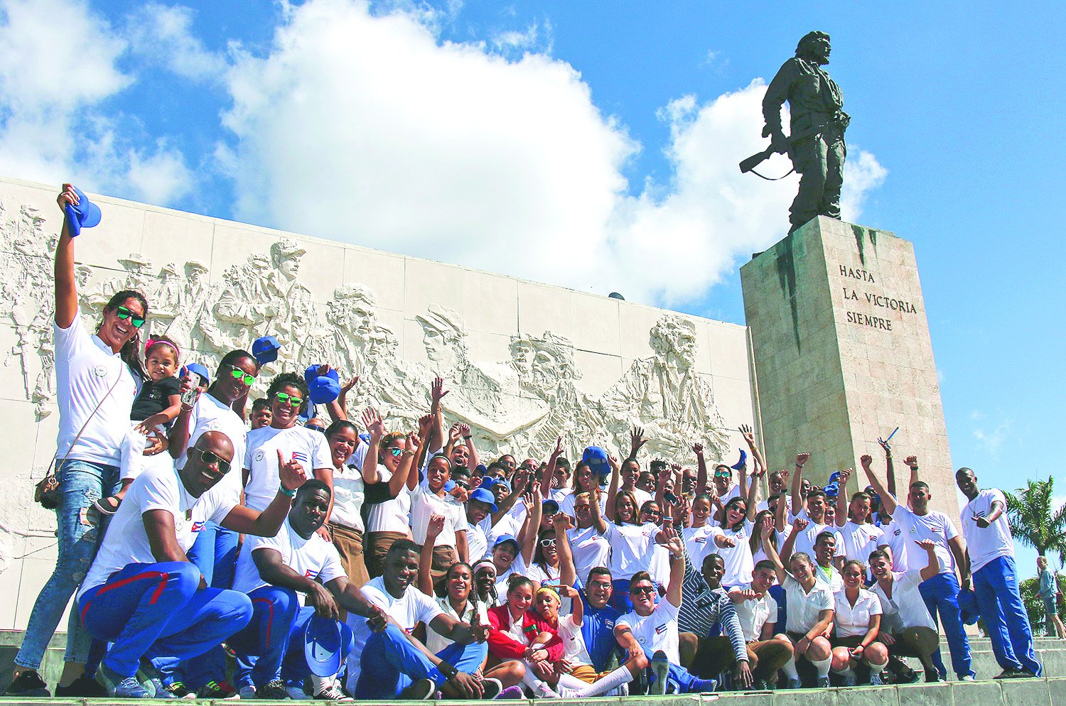 Atletas cubanos.