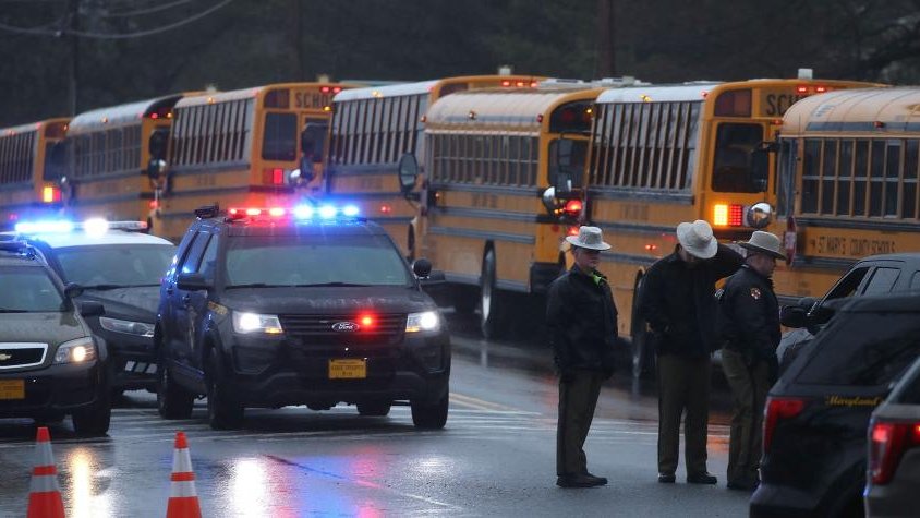 Tiroteo en escuela secundadria en Maryland.