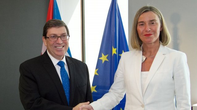 Rodríguez Parrilla y Federica Mogherini