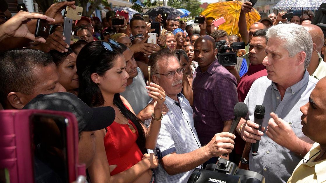 El Presidente cubano Miguel Díaz-Canel Bermúdez