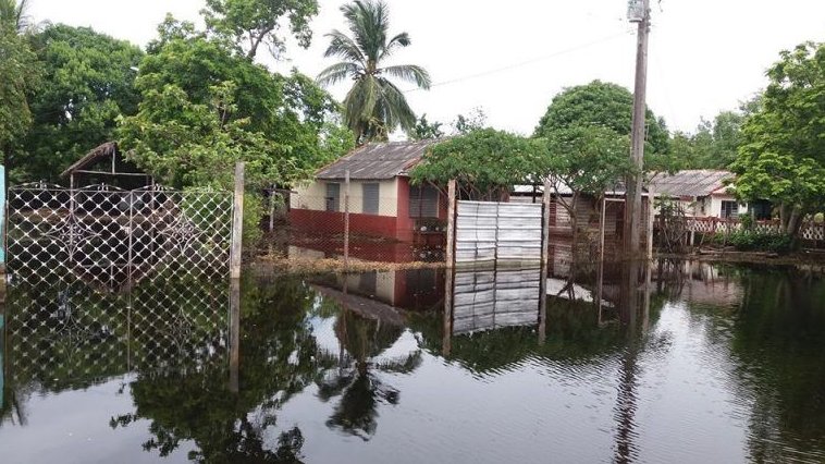 Inundaciones en la Ciénaga-de Zapata