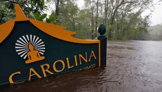 Florence rompió el récord estatal de precipitaciones en Carolina del Norte