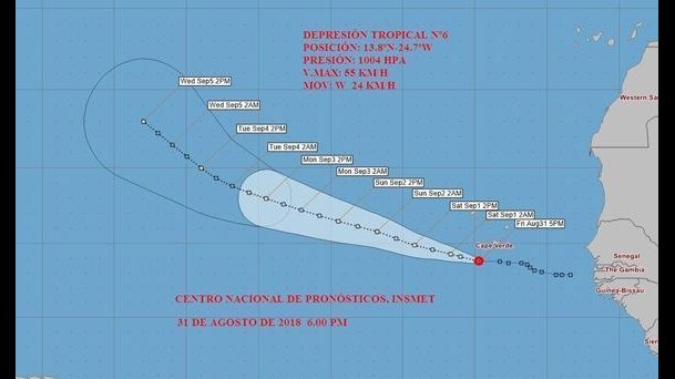Nueva depresión tropical en el Atlántico lejano