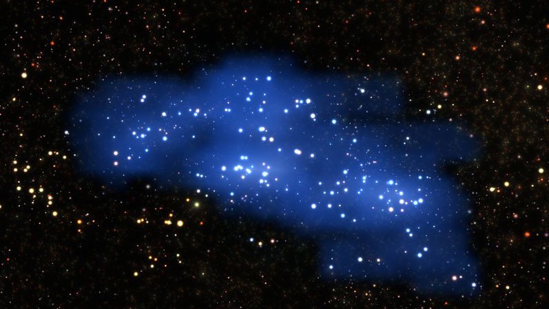 La estructura "más gigantesca" que se haya encontrado en una etapa de formación tan temprana del universo, "2.000 millones de años después del Big Bang"