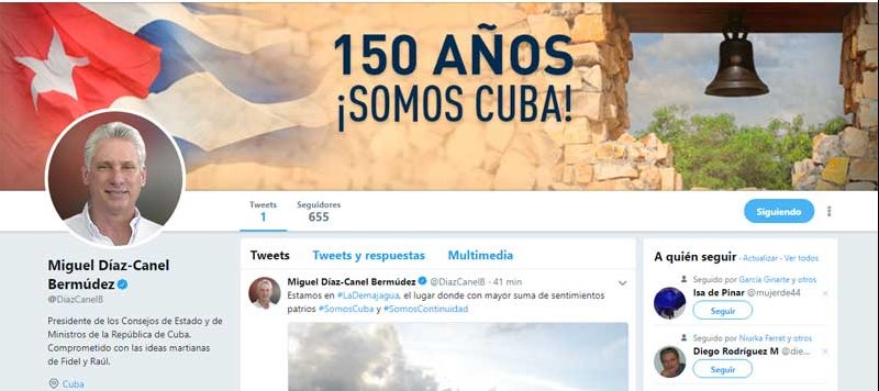Twitter de Miguel Díaz-Canel Bermúdez