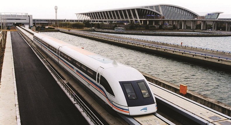 El tren de levitación magnética
