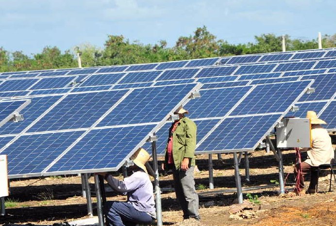 Parque solar de Guasimal en Sancti Spíritus