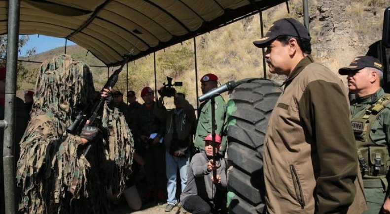 Maduro presente en los ejercicios militares de la FANB