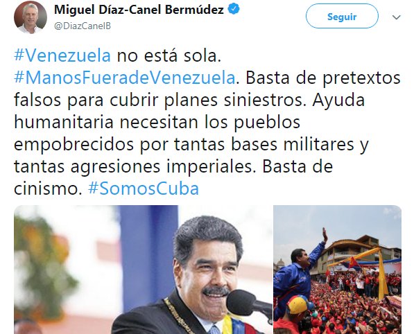 Cuenta en Twitter el Presidente cubano