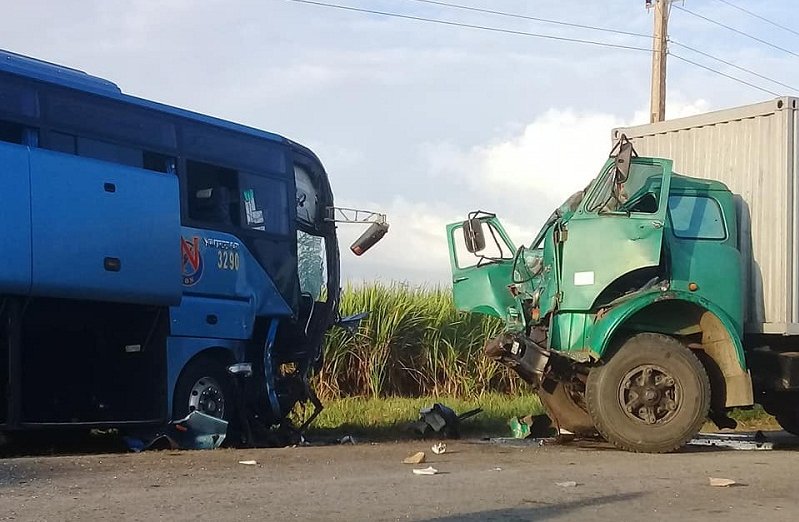 Accidente de tránsito en Sancti Spíritus